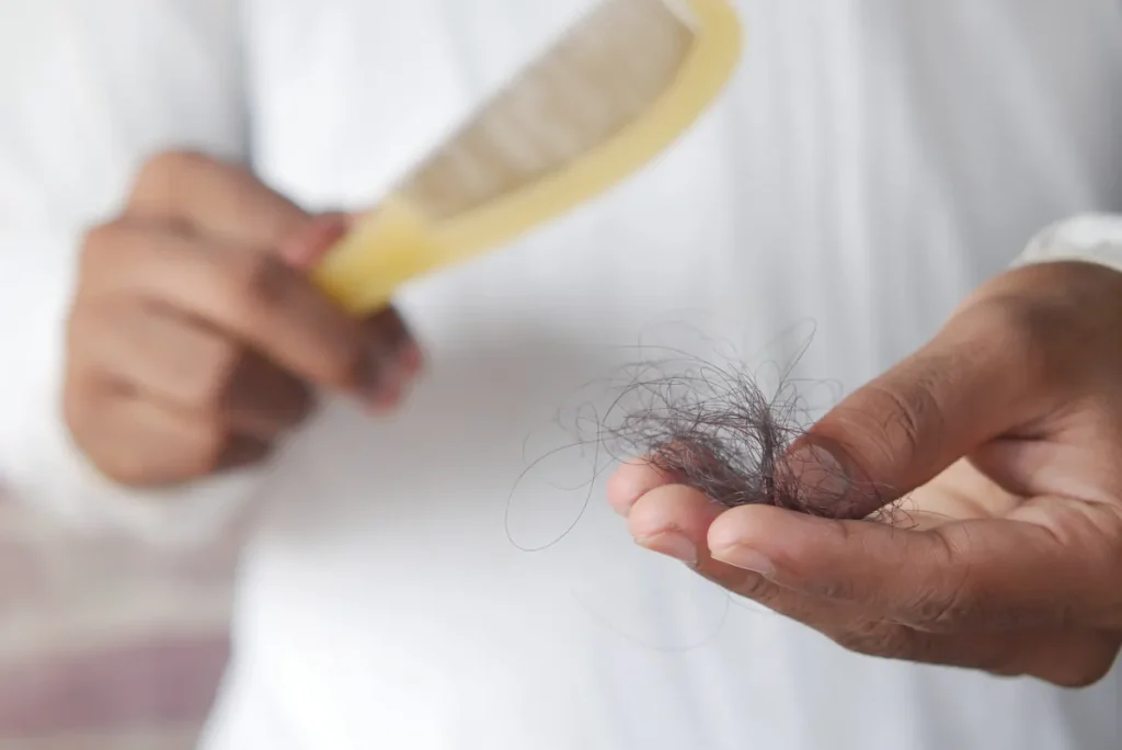 menstrual cycle and hair